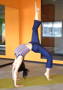 chakrasana�ԗւ̃|�[�Y�̕ό`